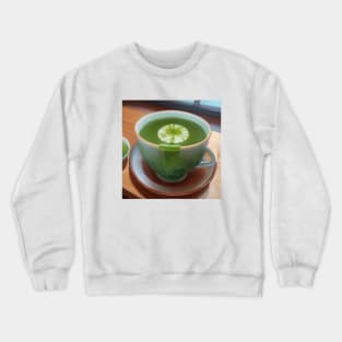 Matcha Green Tea Cup Japan Crewneck Sweatshirt